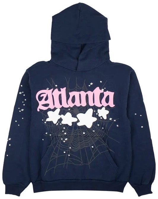 Sp5der Hoodie Navy 1:1